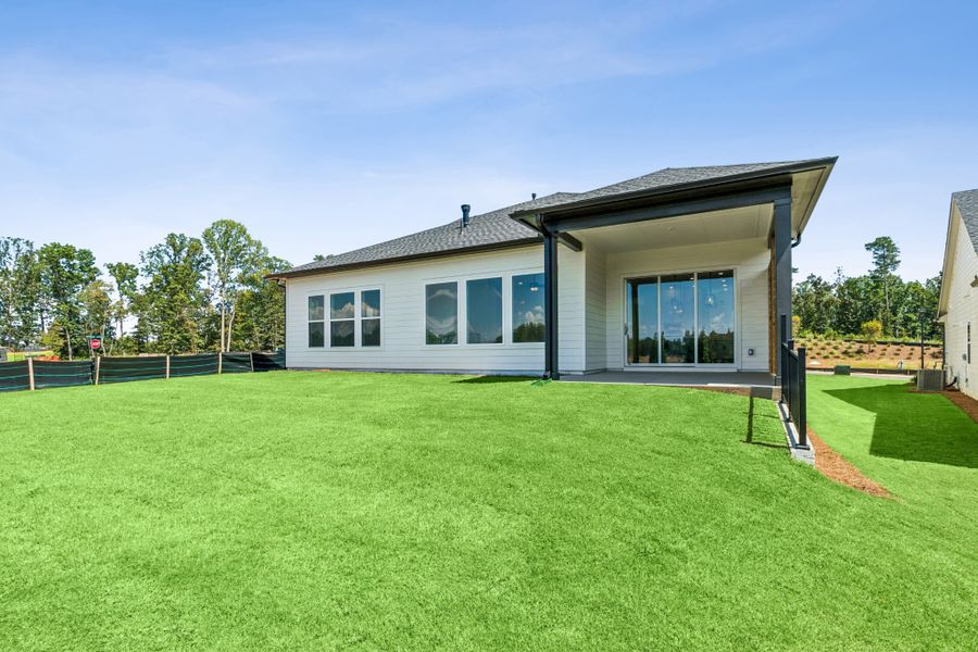 Exterior details and patio area of a home in Lanier Landing - Reserve Collection, Gainesville (Image 3).