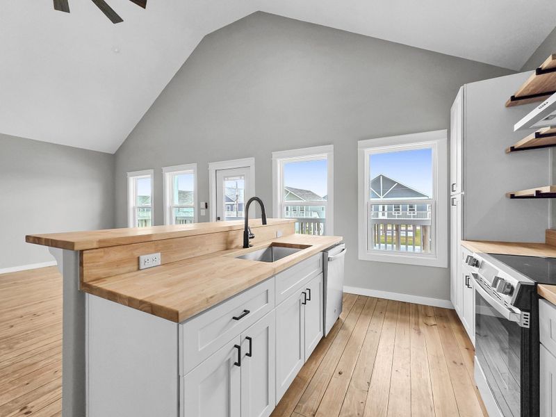Furnished interior view inside a new home in , Crystal Beach (Image 7).