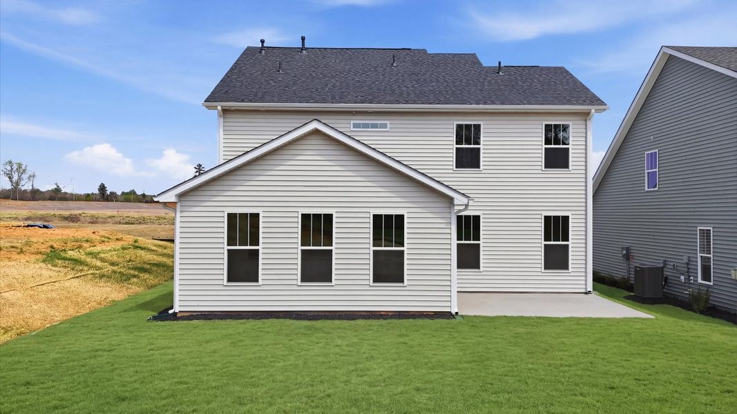 Exterior details and patio area of a home in Harrier Point, Woodruff (Image 3).