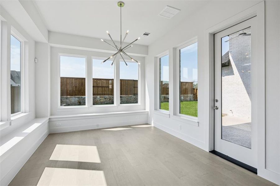 Grand dinner parties are in your future in this wonderful, light filled dining room! Grand dinner parties are in your future in this wonderful, light filled dining room!