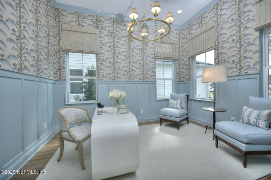 Furnished interior view inside a new home in Reflections at Nocatee, Ponte Vedra (Image 12). Furnished interior view inside a new home in Reflections at Nocatee, Ponte Vedra (Image 12).
