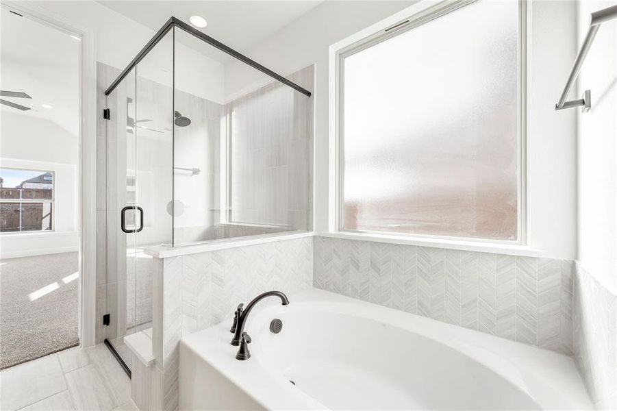 Furnished interior view inside a new home in Creekview Meadows, Pilot Point (Image 16).