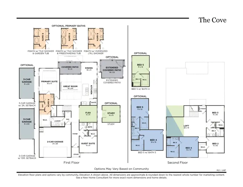 The Cove with Gourmet Kitchen and Opt. 3-Car Garage & Gas Fireplace on Patio (R2.1) The Cove with Gourmet Kitchen and Opt. 3-Car Garage & Gas Fireplace on Patio (R2.1)