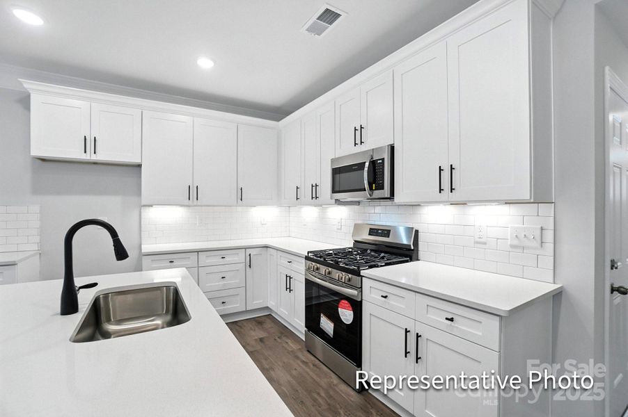 Furnished interior view inside a new home in Harrisburg Village Townhomes, Harrisburg (Image 9).