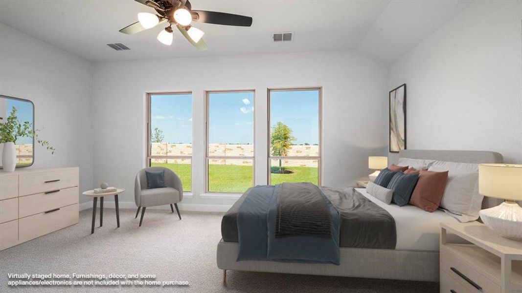 Furnished interior view inside a new home in Trinity Falls 45', McKinney (Image 7). Furnished interior view inside a new home in Trinity Falls 45', McKinney (Image 7).