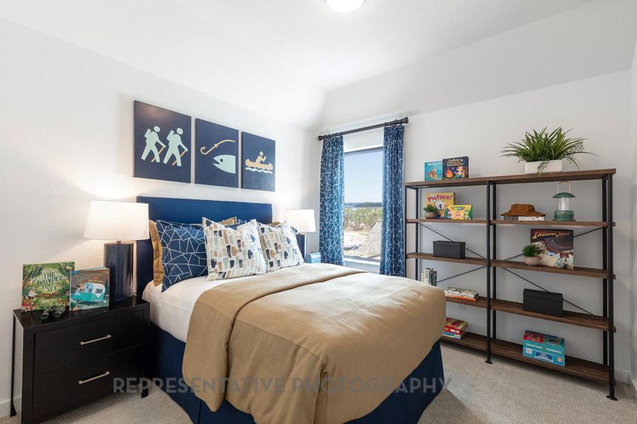 Furnished interior view inside a new home in Santa Rita Ranch: 40-45ft. lots, Liberty Hill (Image 32).