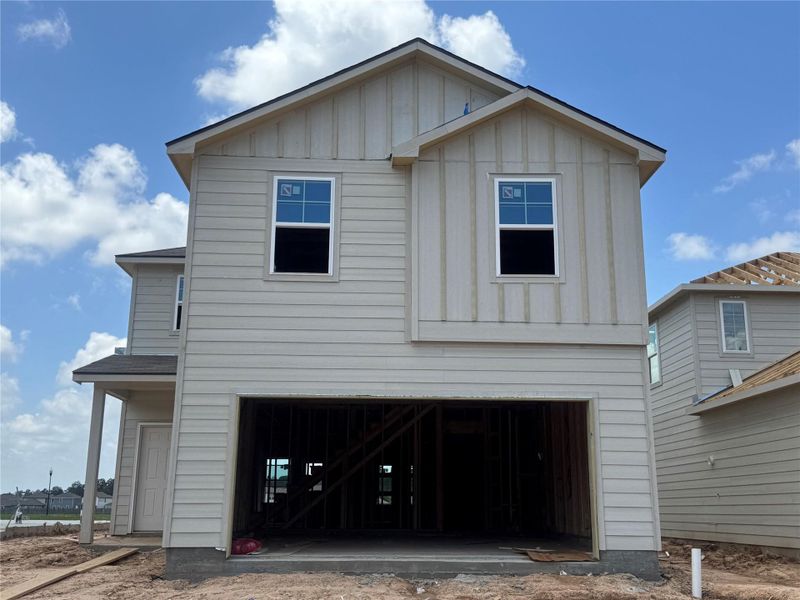 In-progress construction of a new home in Maple Heights, Porter, TX (Image 37).