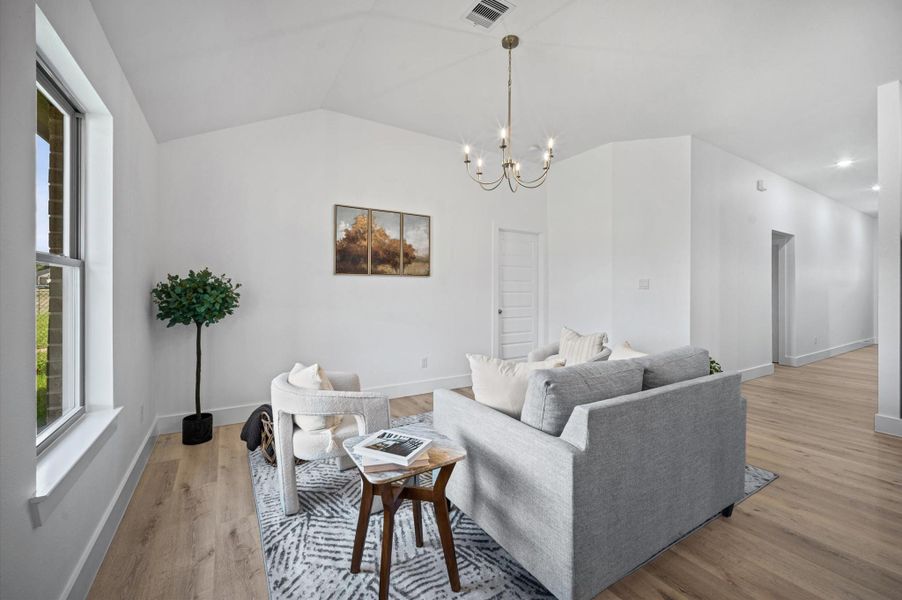 Furnished interior view inside a new home in , Willis (Image 13).