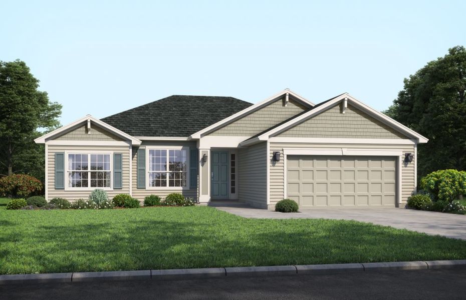 Representative exterior photo of a completed home built from the Crosswind by SEDA New Homes in Weston Woods, Jacksonville, FL (Image 4).
