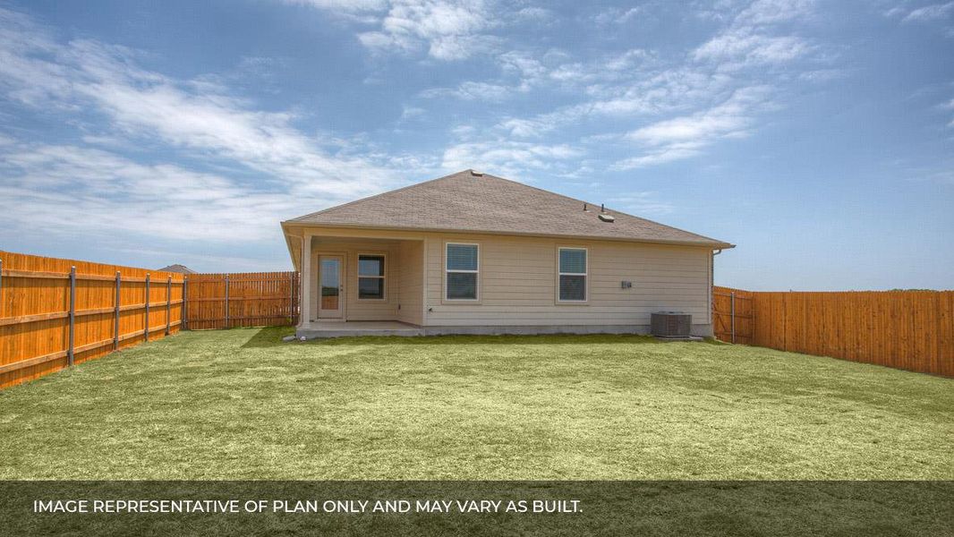Exterior details and patio area of a home in Bar W Ranch, Leander (Image 3).
