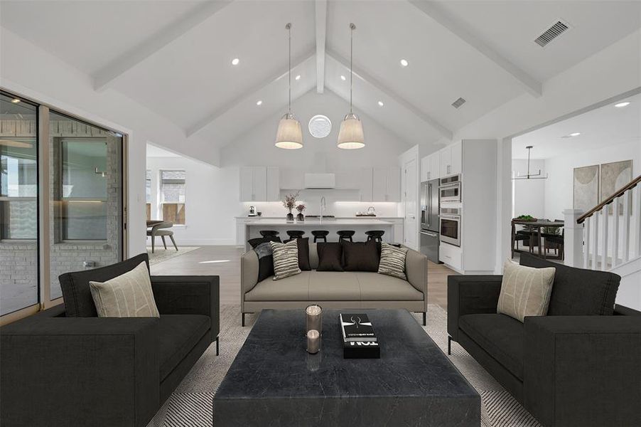 Furnished interior view inside a new home in Wellington, Haslet (Image 12).