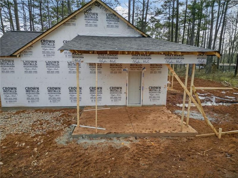 In-progress construction of a new home in , Dallas, GA (Image 29).