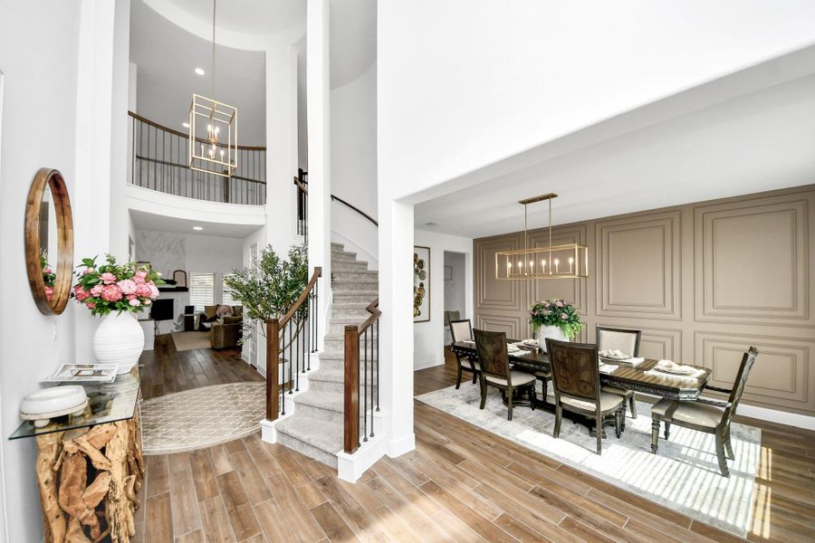 Furnished interior view inside a new home in Legacy Prairie at Katy Court, Katy (Image 16).