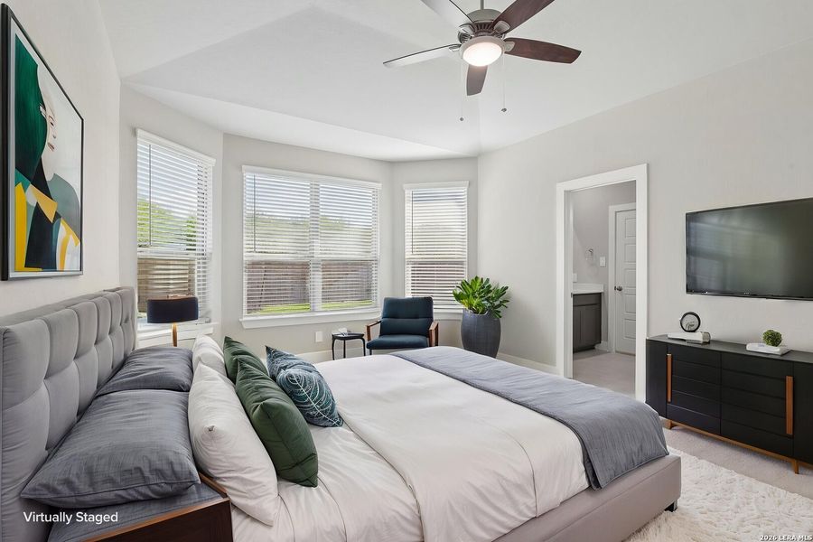 Furnished interior view inside a new home in Royal Crest, San Antonio (Image 13).