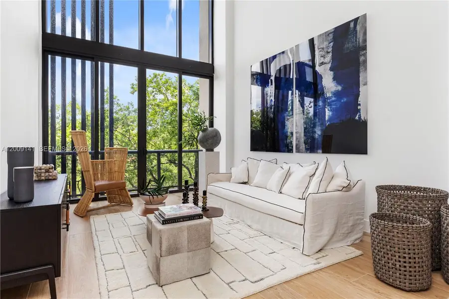 Furnished interior view inside a new home in , Miami (Image 10).