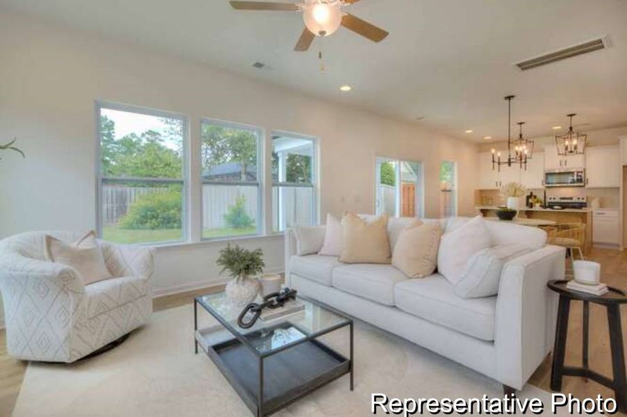 Furnished interior view inside a new home in Reedy Fork Middleton, Greensboro (Image 8).