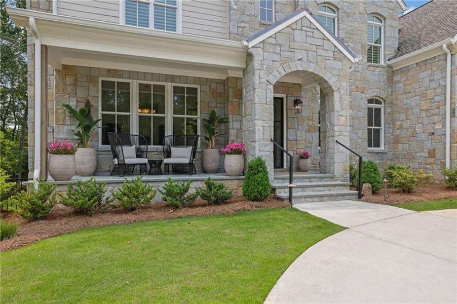 Exterior details and patio area of a home in , Canton (Image 2). Exterior details and patio area of a home in , Canton (Image 2).