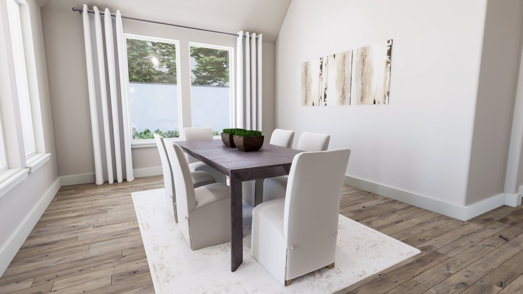 Representative furnished interior of a home built from the Brayden by Tri Pointe Homes in Somerset Park, Rockwall (Image 5).