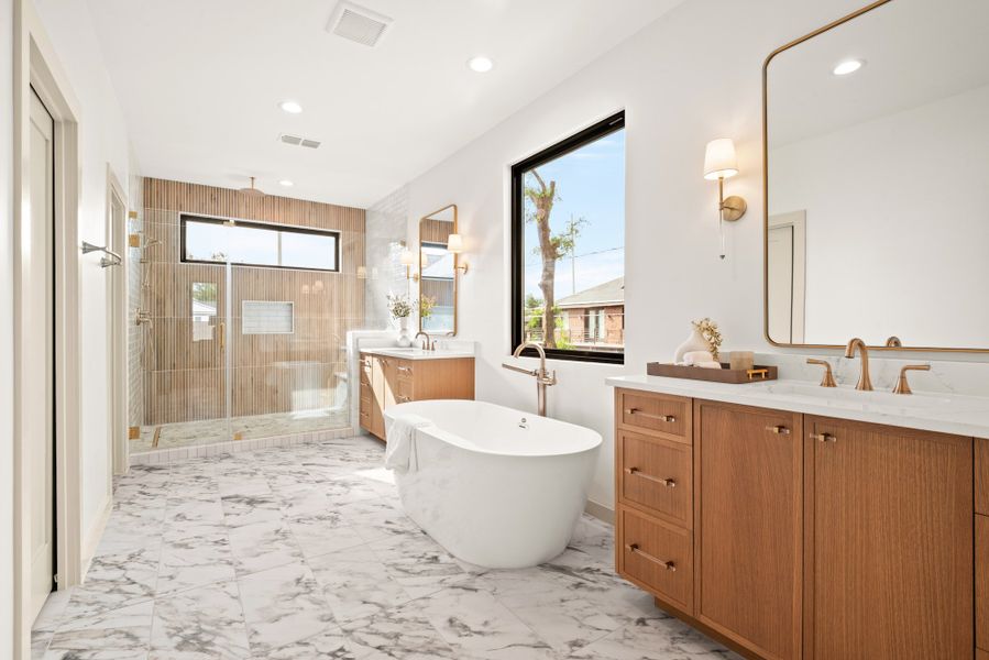 Furnished interior view inside a new home in , Houston (Image 10).