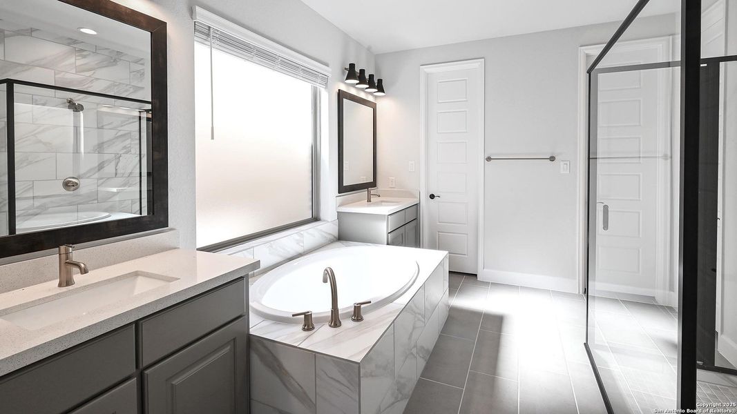 Furnished interior view inside a new home in Johnson Ranch 55', Bulverde (Image 5). Furnished interior view inside a new home in Johnson Ranch 55', Bulverde (Image 5).