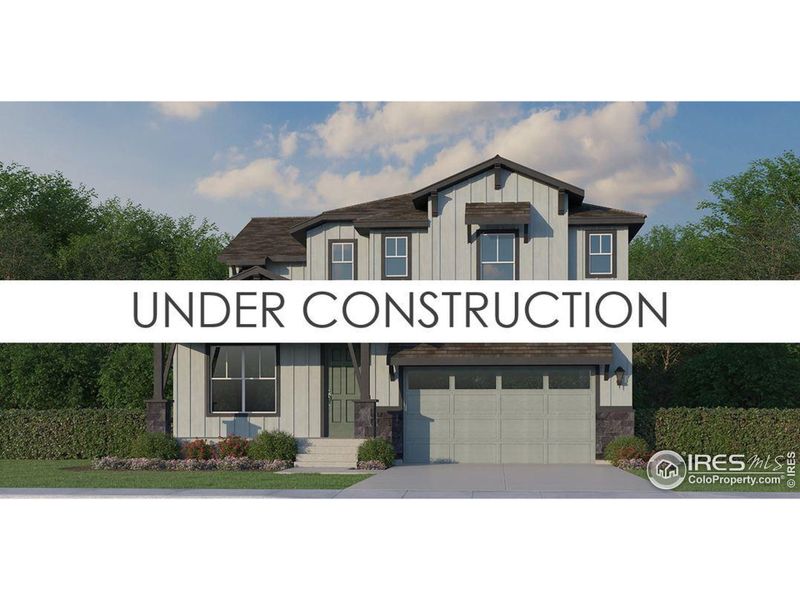 Front exterior of a new home in RainDance National 60/70, Windsor, CO, highlighting curb appeal (Image 21).