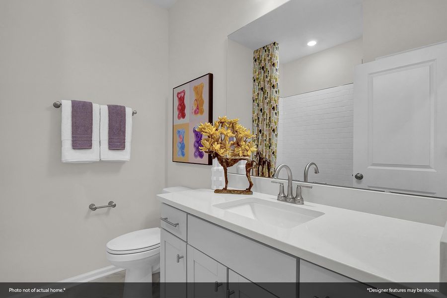 Furnished interior view inside a new home in Ovation at Sweetbrier, Durham (Image 24).