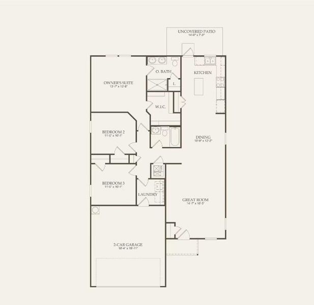 Centex Homes, Becket floor plan