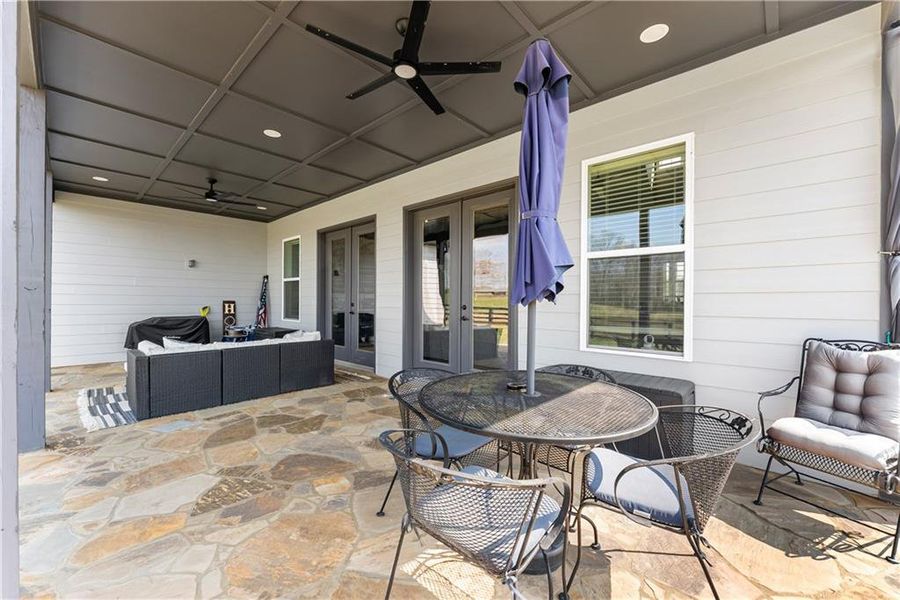 Exterior details and patio area of a home in , Dawsonville (Image 23).