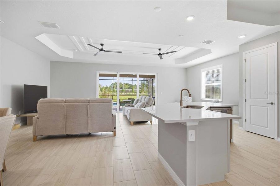 Furnished interior view inside a new home in Calusa Country Club, Lakewood Ranch (Image 18).
