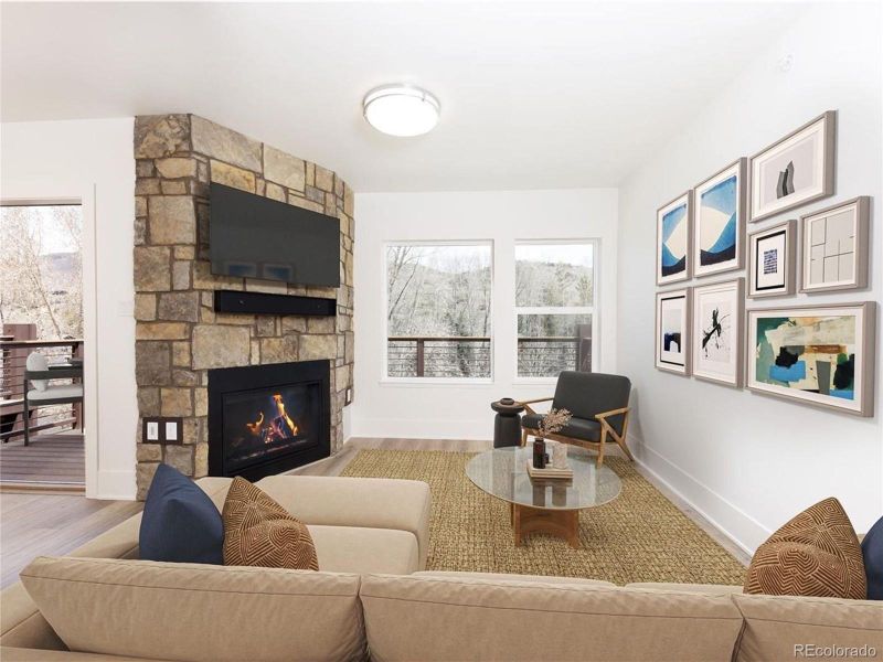 Furnished interior view inside a new home in , Silverthorne (Image 9).
