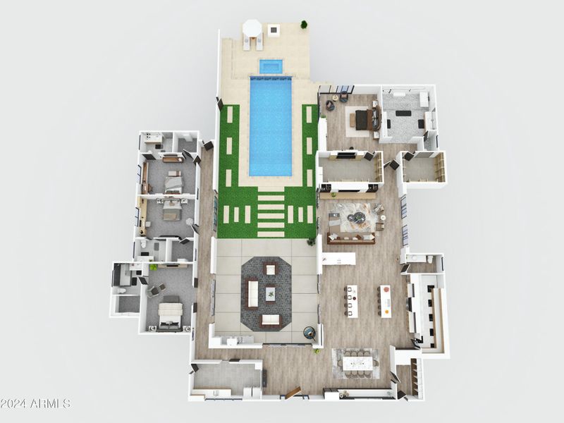 3D Furnished Floor Plan