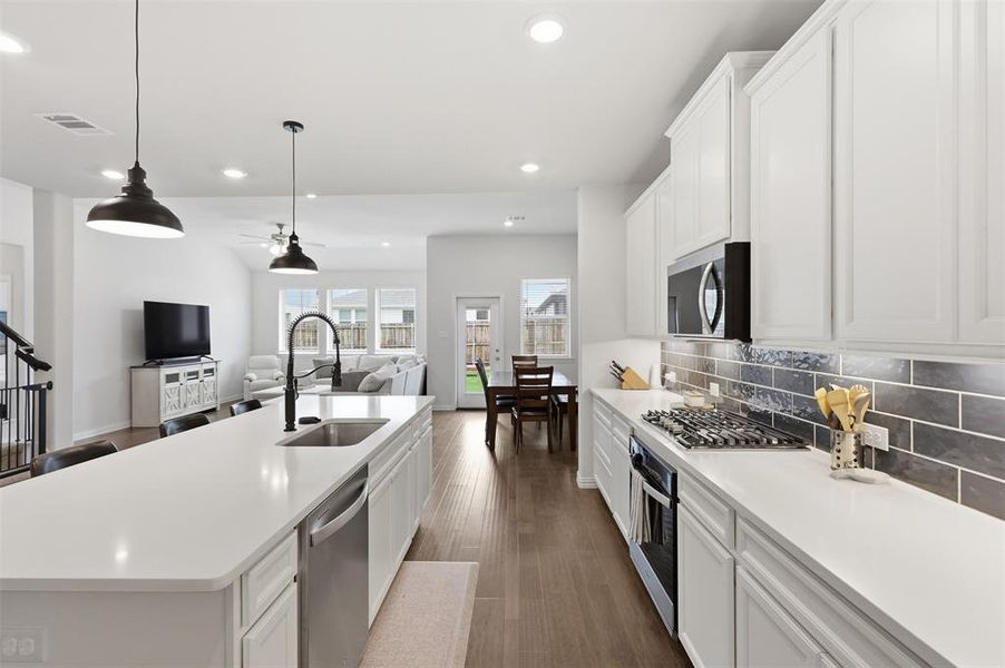 Furnished interior view inside a new home in , Denton (Image 19).