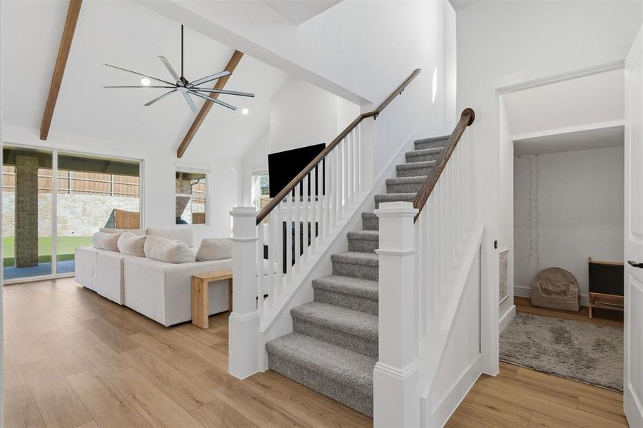 Furnished interior view inside a new home in Monterra, Fate (Image 24).