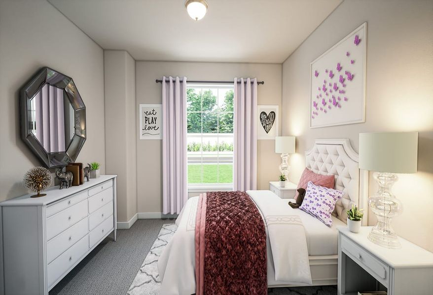 Furnished interior view inside a new home in Bridgewater, Midlothian (Image 3).