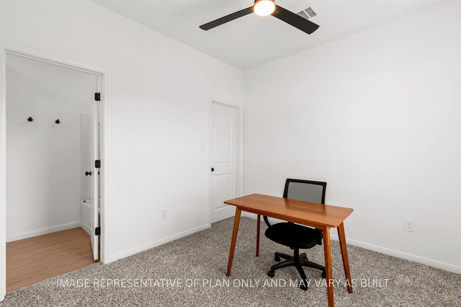 Furnished interior view inside a new home in , Waco (Image 32).