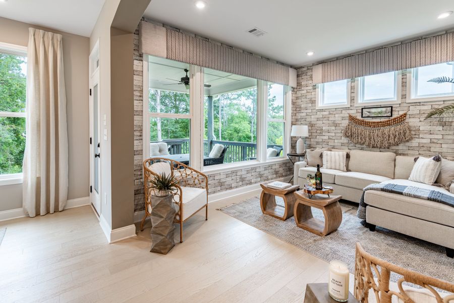 Representative furnished interior of a home built from the Grandin by Fischer Homes in Twin Lakes, Hoschton (Image 48).