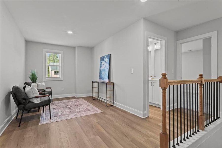 Furnished interior view inside a new home in , Dallas (Image 27).