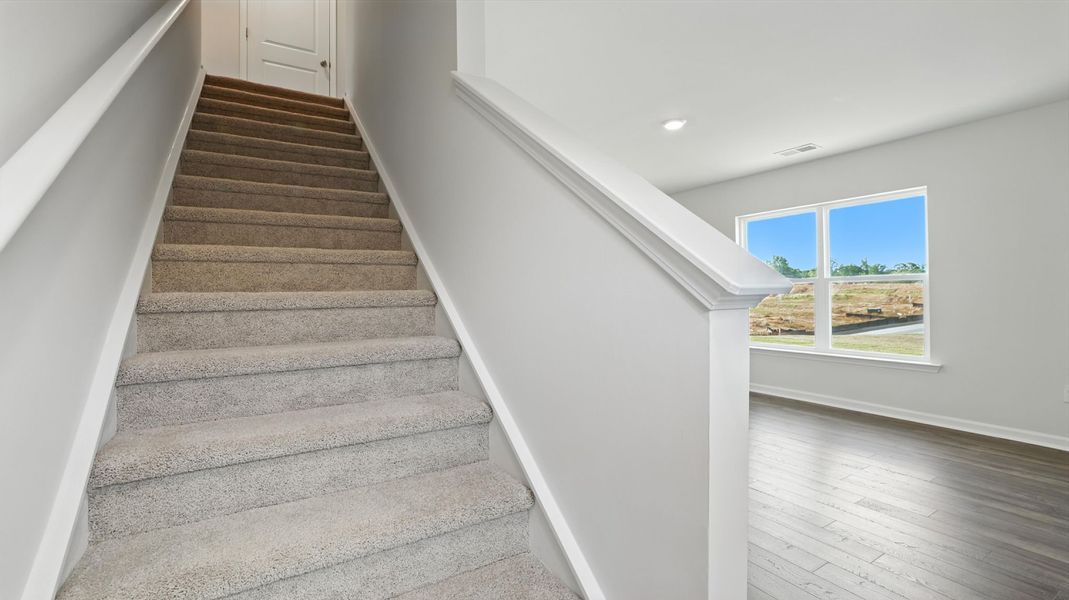 Furnished interior view inside a new home in Treemont Commons, Wellford (Image 11). Furnished interior view inside a new home in Treemont Commons, Wellford (Image 11).