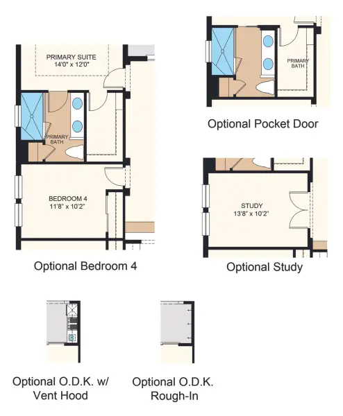 2D floor plan layout of this home in Firethorn, Parrish, FL (Image 4).