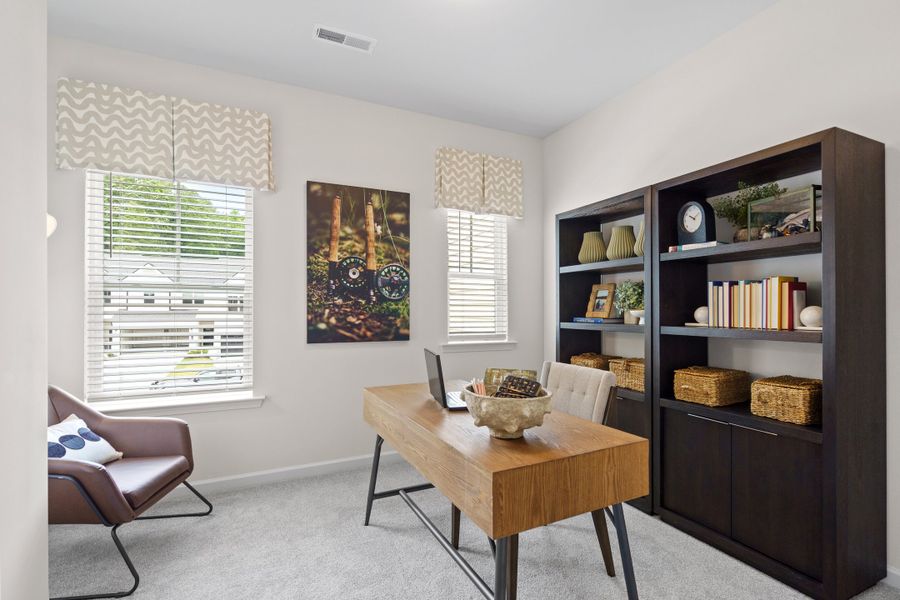Furnished interior view inside a new home in Townes At The Stiles, Cartersville (Image 15).