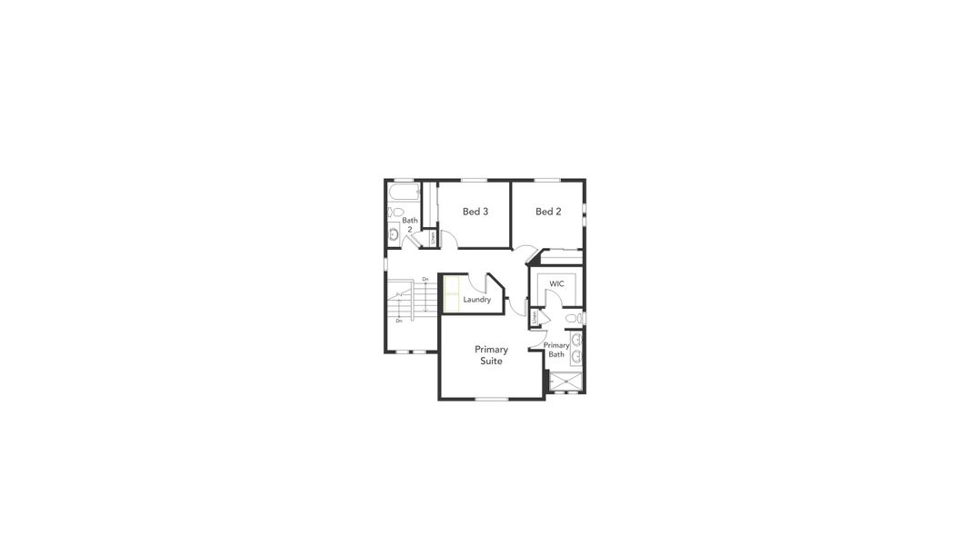 2D floor plan layout of this home in Banning Lewis Ranch - New Homes Colorado Springs, Colorado Springs, CO (Image 3).