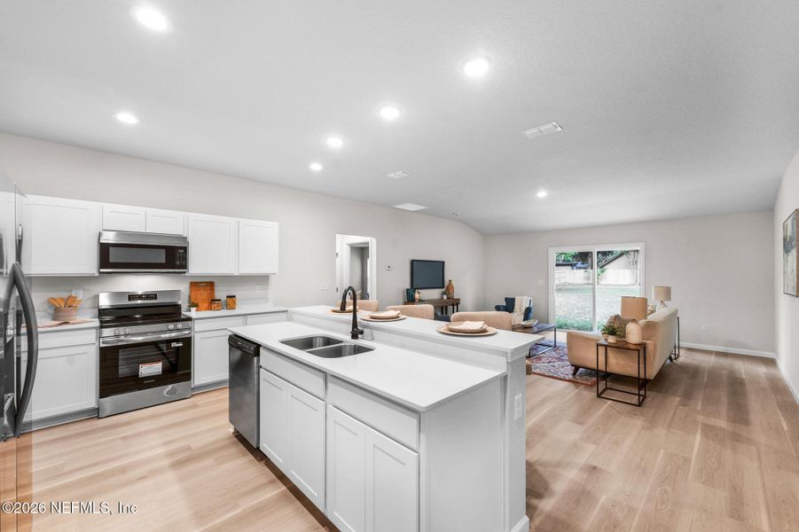 Furnished interior view inside a new home in , Jacksonville (Image 11).