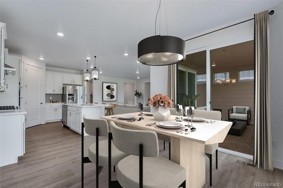 Furnished interior view inside a new home in Vantage, Berthoud (Image 8). Furnished interior view inside a new home in Vantage, Berthoud (Image 8).