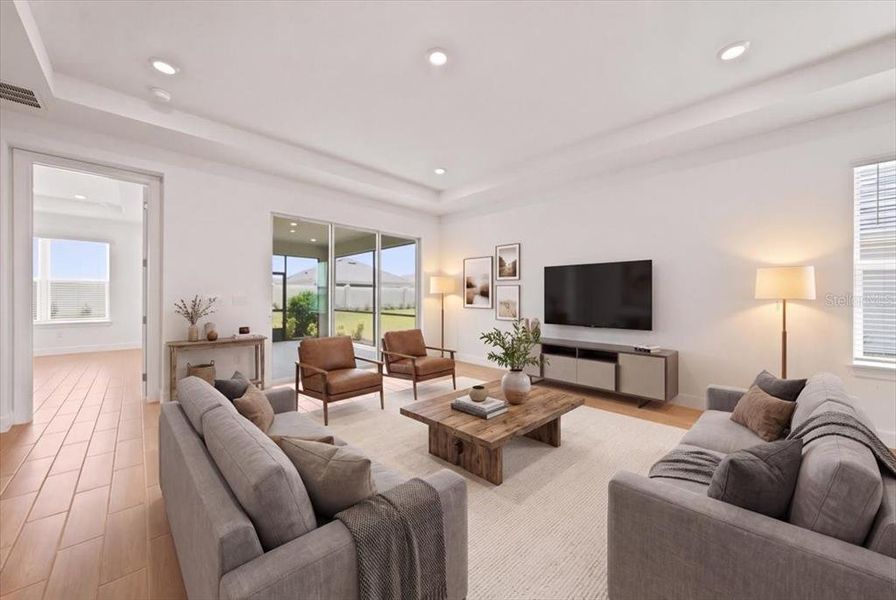 Furnished interior view inside a new home in , Palmetto (Image 5).