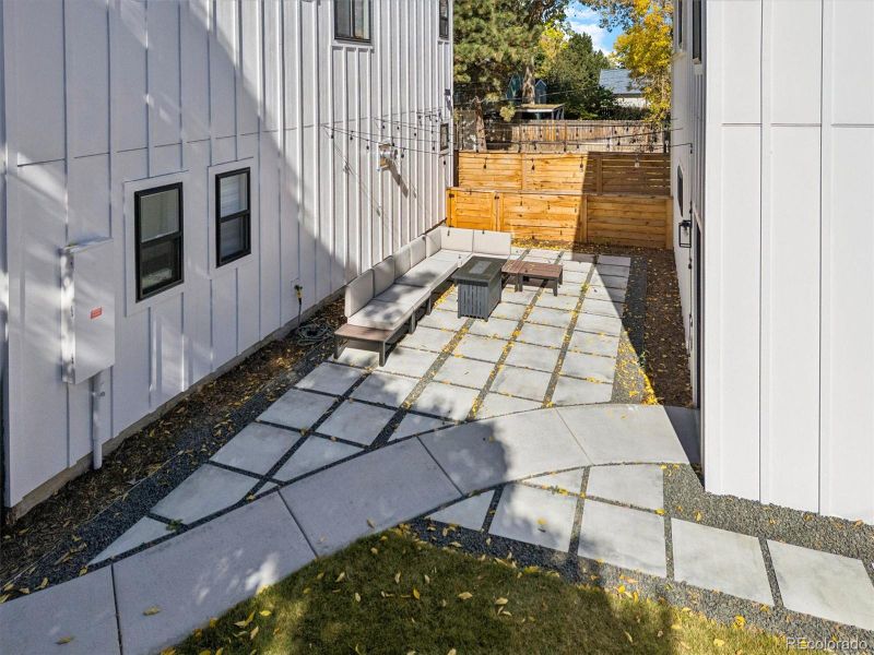Exterior details and patio area of a home in , Denver (Image 29). Exterior details and patio area of a home in , Denver (Image 29).