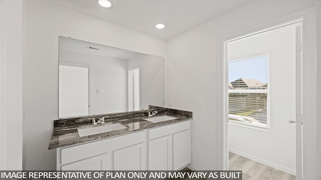 Furnished interior view inside a new home in Bridges on Lake Houston Villas, Humble (Image 9).