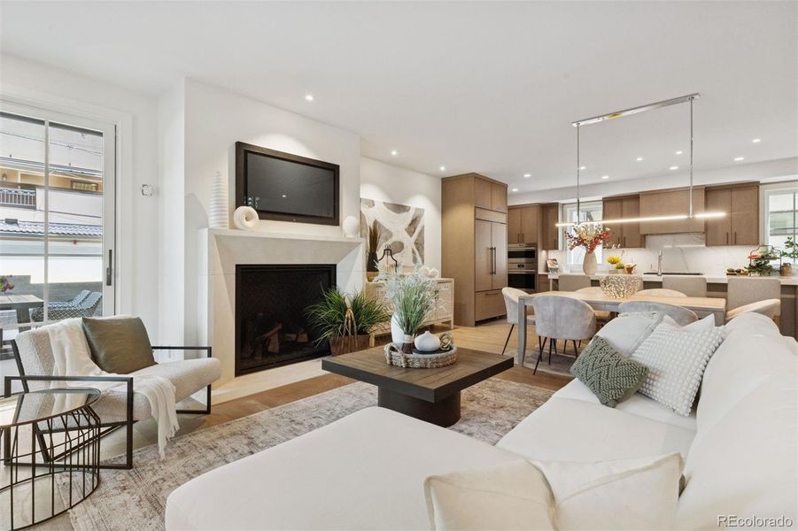 Furnished interior view inside a new home in , Denver (Image 21).