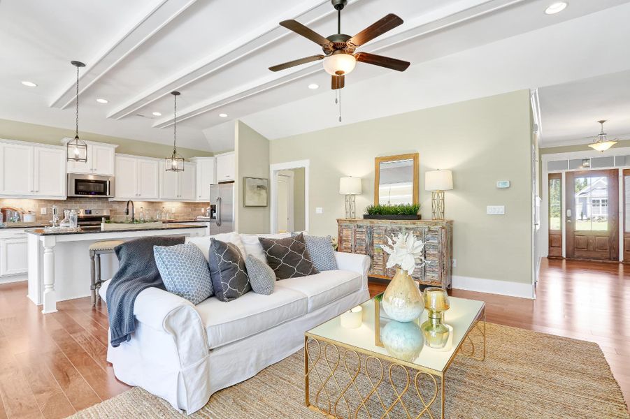 Representative furnished interior of a home built from the Claremont by Bill Clark Homes in The Sanctuary at Sunset Beach, Sunset Beach (Image 38). Representative furnished interior of a home built from the Claremont by Bill Clark Homes in The Sanctuary at Sunset Beach, Sunset Beach (Image 38).