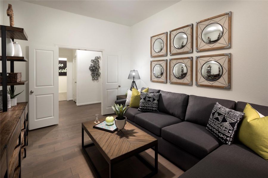 Furnished interior view inside a new home in Lively Ranch: Brookstone Collection, Georgetown (Image 5).