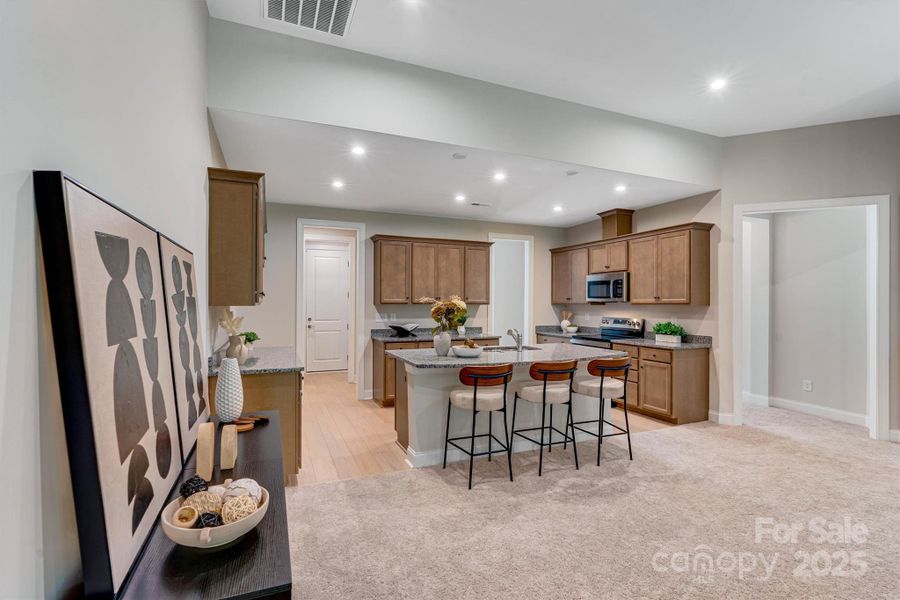 Furnished interior view inside a new home in , Charlotte (Image 15). Furnished interior view inside a new home in , Charlotte (Image 15).